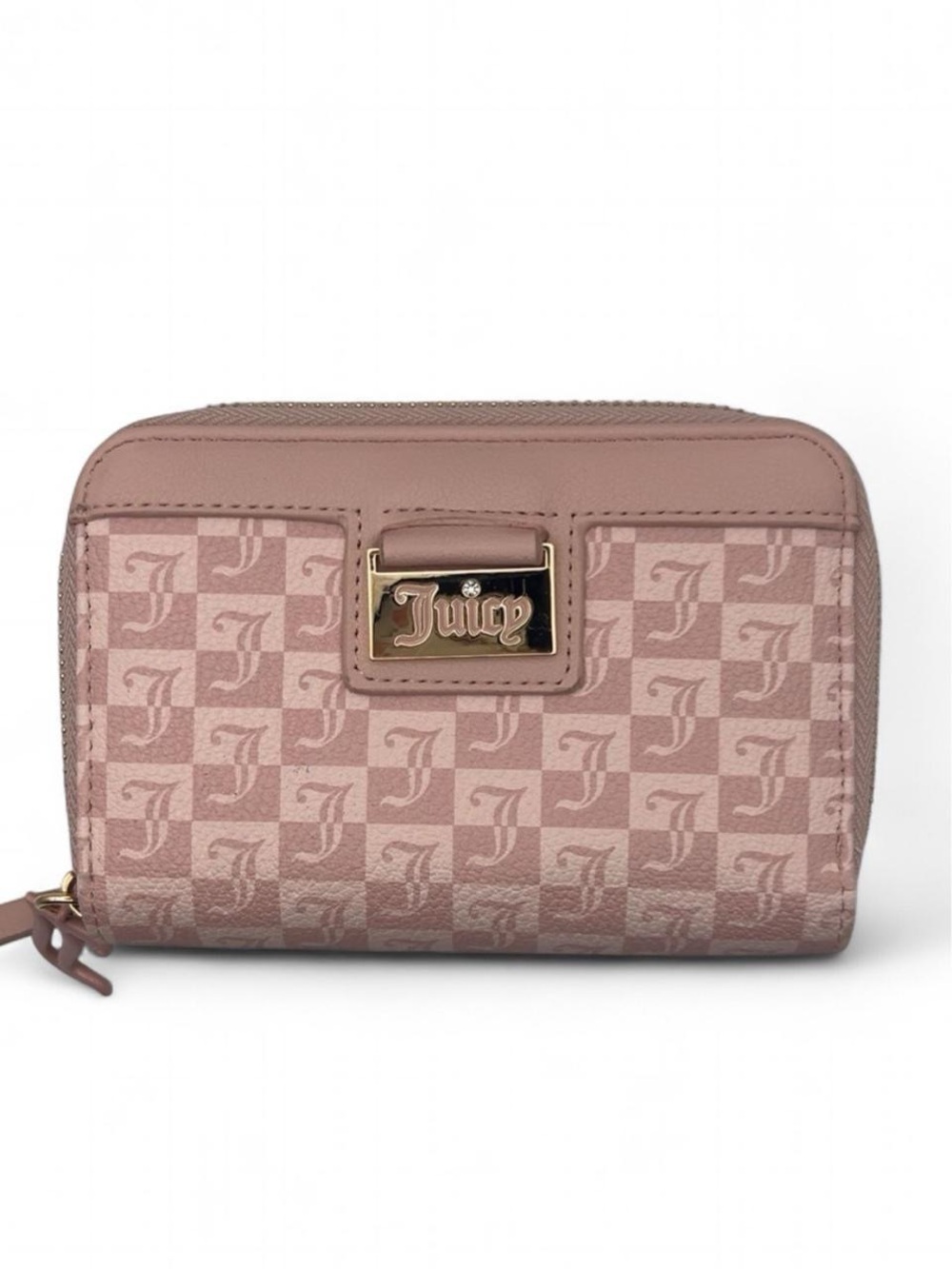 Juicy Couture Blush Monogram Zip-Around Wallet